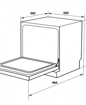 Kích thước Máy rửa bát Hafele 538.21.340