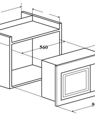 Kích thước Lò vi sóng Canzy CZ 28GS