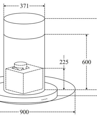 Kích thước Máy Hút Mùi Độc Lập Canzy CZ 350C