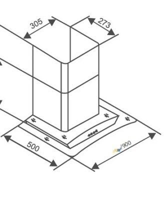 Kích thước Máy Hút Mùi Canzy CZ 609