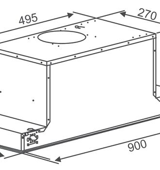 Kích thước Máy hút mùi Canzy CZ 68DT