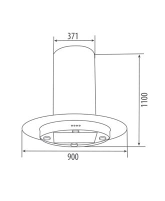 Kích thước Máy Hút Mùi Độc Lập Canzy CZ 890G