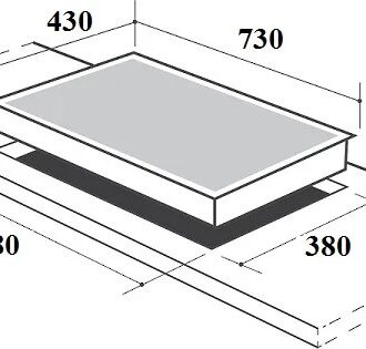 Kích thước Bếp từ hồng ngoại Canzy CZ ML86B