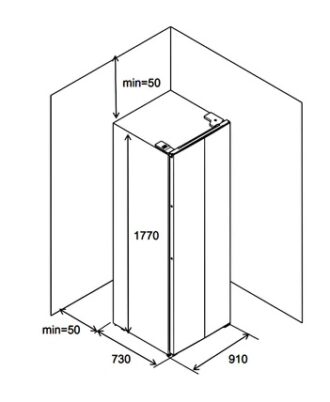 kích thước Tủ Lạnh SBS Hafele HF-SB6321FB