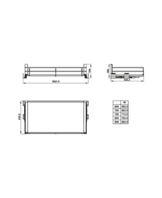 Bộ rổ bát đĩa Hafele Kason Flex 549.08.884 600mm