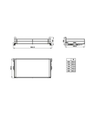 Bộ rổ bát đĩa Hafele Kason Flex 549.08.885 700mm