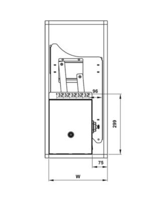 Bộ rổ bát đĩa Hafele Lento 504.76.010 700mm