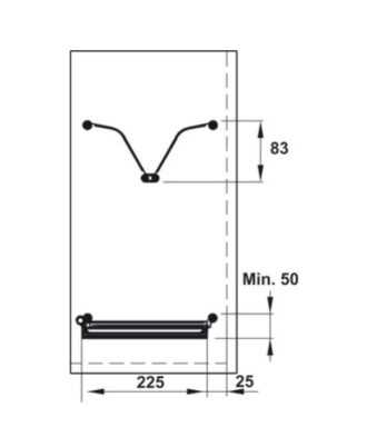 Bộ rổ bát đĩa Hafele Presto 544.40.023 600mm