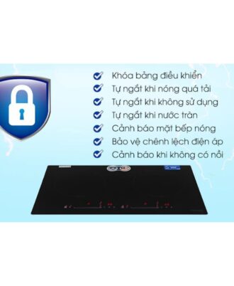 Tính năng bếp từ kết hợp hồng ngoại Pramie PRMY-2108 2 vùng nấu lắp âm