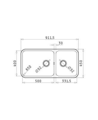 Thiết kế của chậu rửa bát Elica Relia 2B 109402930